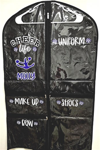 Personalized Cheer Uniform Garment Bag: Competition Dance Costume Bag - Etsy