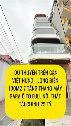 Bán Nhà 7 Tầng Thang Máy Long Biên, 100M2