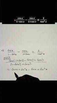 Derivation of trigonometric identities| Verifying trig identities| A level maths