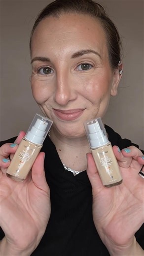 L'Oreal Paris True Match Super-Blendable Foundation in N 0.5 Light & N1 Light shade comparison