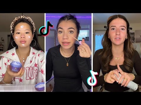 Makeup Tutorial Tiktok Compilation - GRWM ( Get Ready With Me ) ❤️(Skincare, Makeup, Outfits) 1855