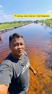 Jalan Banjir di Sontang, Rokan Hulu | NK Wibowo