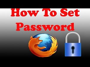 How To Set Password In Firefox
