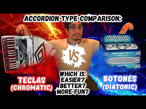Teclas vs Botones: Accordion Comparison! (Chromatic vs Diatonic)