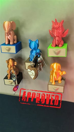 3DLabItaly | ANIMAL KEY 🐕🐒🦄🐈‍⬛🐘 LINK & INFO⬇️ 🔑 Animal Key – a playful model that combines color, functionality, and originality. Cute little animals... | Instagram
