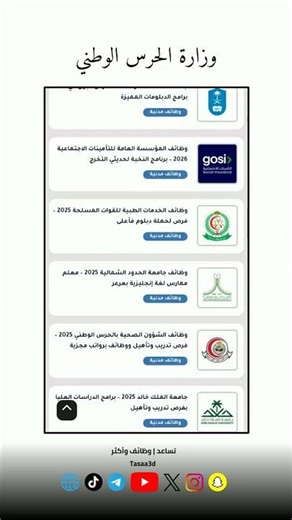 وظائف الشؤون الصحية بوزارة الحرس الوطني 2026 متاحة الآن!
