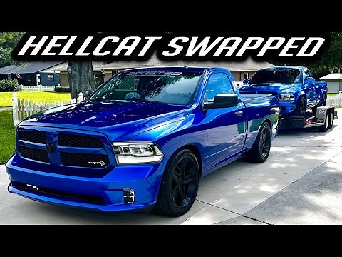 Driving Hellcat Swap Dodge RAM 1500 Towing Across Country to MOPARTY