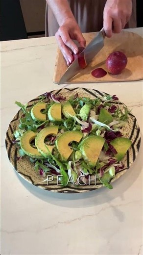 Peach & Avocado Salad That Tastes Like Summer 🍑🥑