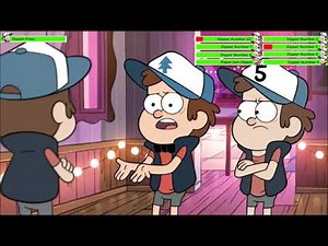 Gravity Falls Clone fight with Healthbars