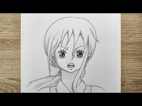 رسم نامي من انمي ون بيس خطوة بخطوة للمبتدئين | تعلم رسم نامي