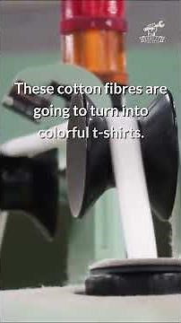 This is how t-shirts out of cotton fibres are made