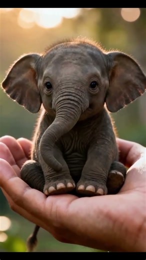 🐘 The Cutest Tiny Baby Elephant Ever! 💖 | Ultra-Realistic & Adorable Moments #shorts