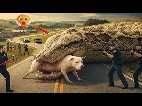 Giant Python Deadly Attack – Brave Pitbull Rescues the Day
