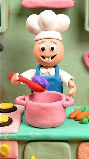 Claymation Chef Accidentally Creates Kitchen Chaos While Cooking (Stop Motion Comedy)