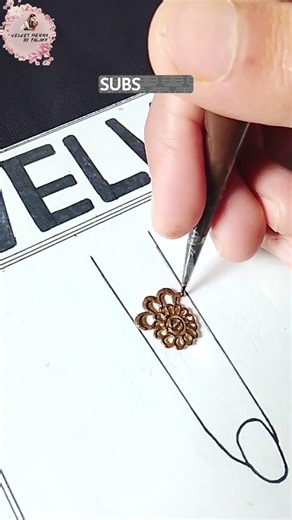 Stunning Easy Filigree Finger Mehndi Design😱