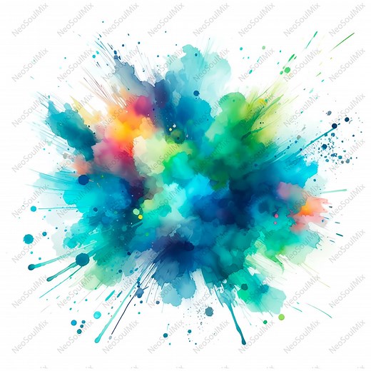 31 Watercolor Color Splash Clipart, Paint Splatter Clipart, Alcohol Ink Clipart, Abstract Clipart, Instant Download, High Quality Jpgs - Etsy