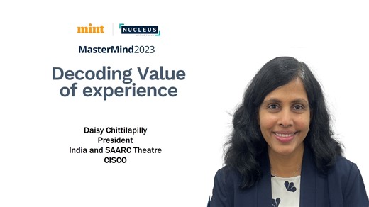 Daisy Chittilapilly, President, Cisco, India & SAARC, talks about how a good workspace experience is a business imperative for a good employee experience to boost the RoX of a business. Coming Soon. Cisco | Mint