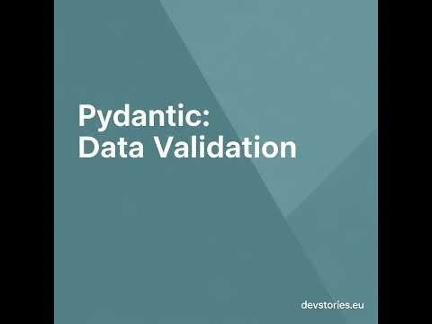 Pydantic: Data Validation · 4/20 · Field Aliases for Validation and Serialization