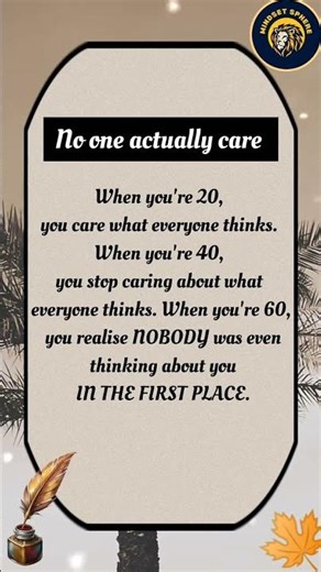 Nobody Was Thinking About You | Deep Life Lesson #shorts #quotes #motivation #trending