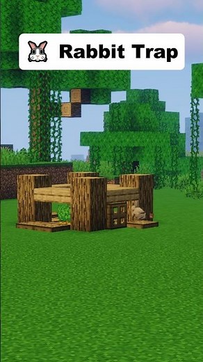 Easiest Way to Trap Rabbits in Minecraft! 🐰🎯