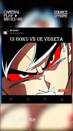 UI Goku Vs UE Vegeta ( Part 3 ) ✨️ || #dragonball #viral #trending #goku