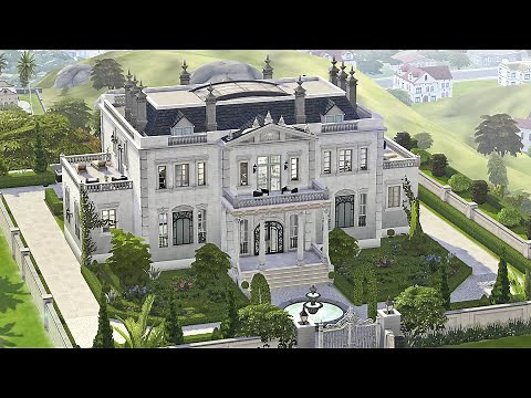 Elegant Modern Family Mansion | The Sims 4 Speed Build & Tour | NO CC