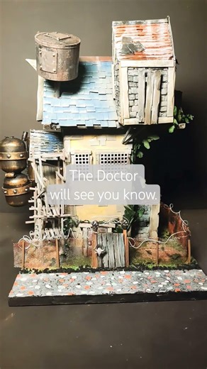 Scratch built fantasy house.