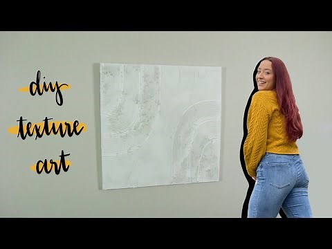DIY Texture Art | How to Make a Textured Canvas Painting