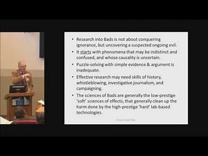 [Session 1] Jerome Ravetz - “The Post-Normal Science of Bads”