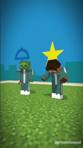 When Herobrine and Zombie Play the Marble game from Squid Games!!