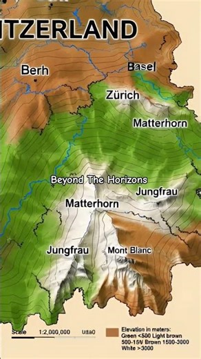 Switzerland Topographic Map. #topographic #mapping #switzerland