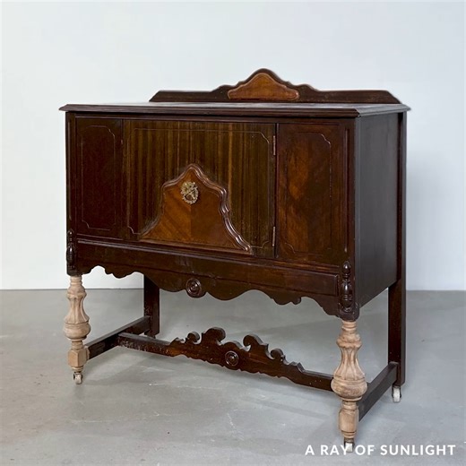 5.5K views · 129 reactions | Trying Behr Chalk Paint | Mini Buffet Makeover | A Ray of Sunlight - Painted Furniture & DIY | Facebook