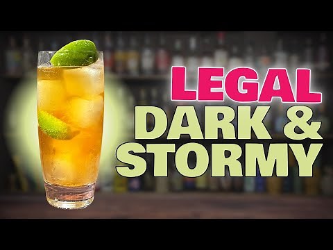 Rum Cocktails; How to make a LEGAL Dark and Stormy Cocktail!