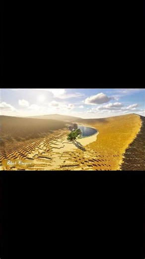 I Built a Cinematic Desert River in Minecraft #minecraft # #minecraftbuild