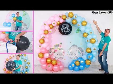 BALLOON DECORATION IDEAS 👶 GENDER REVEAL 👶 BABY SHOWER - GUSTAVO GG