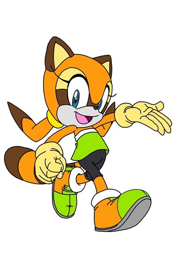Sonic Rush Adventure: Marine The Raccoon Drawing And Coloring On IPad