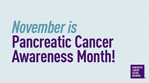 November is Pancreatic Cancer Awareness Month! 🎗💜 All month long, we'll be highlighting the urgent need for more #pancreaticcancer research and the impact it has on our community. With your help, PanCAN is funding cutting-edge research and giving hope to patients with pancreatic cancer and their families. Here's how you can join us this month: 📸 Post a photo wearing purple and tag us @PanCAN #PanCANawareness 💻 Register for a meaningful discussion about the impact research has on the lives of