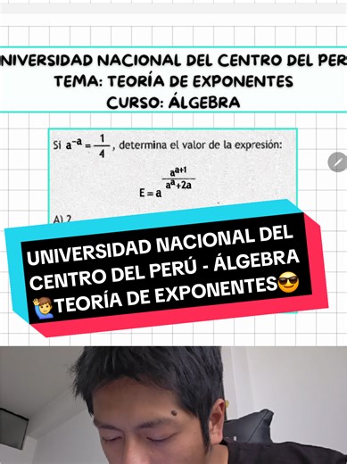 Desafío de Álgebra y Teoría de Exponentes para Ingreso Universitario