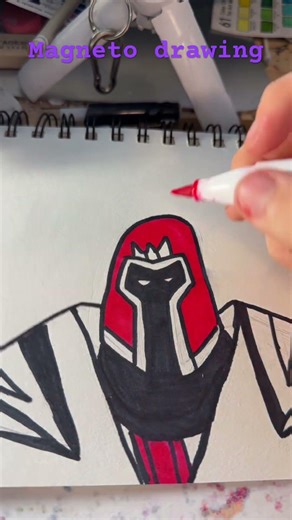 Drawing Magneto #art #magneto #timelapse #marvel