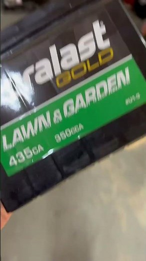 Lawn mowers and winters dont mix, plug your tractors battery into a trickle charger #battery #lawn