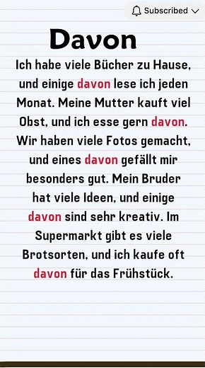 German A1–A2 | Davon im Alltag | Easy German Practice for Beginners