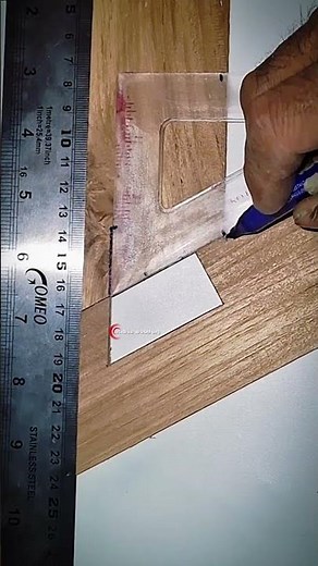 ​Simple Dovetail Layout Tutorial: Woodworking Tips for Beginners #shorts