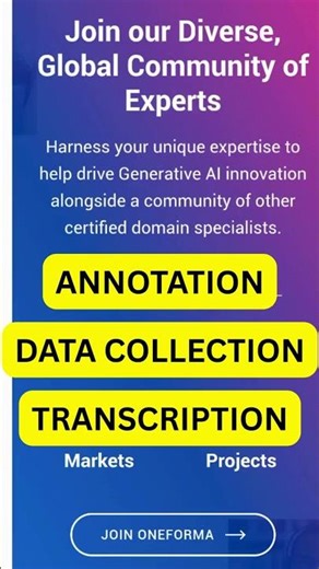 OneForma AI Training Jobs (Data Collection) #remotejobs #remotework #onlinejobs