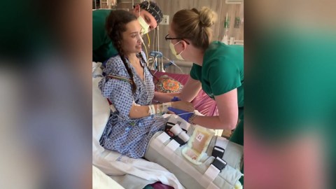 Aspiring model who lost legs after COVID-19 battle leaves hospital for her 21st birthday