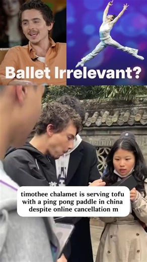 Timothee Chalamet is serving tofu with a ping pong paddle in China #timotheechalamet #celebrity #fyp #celebritynews #usa