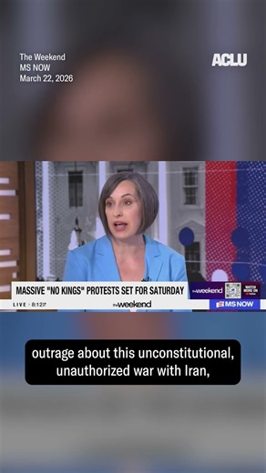Join us at No Kings | #aclu #nokings #protest | ACLU