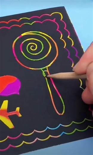 Simple Scratch Ideas for Beginners 🔥🔥 #shorts #ytshorts #scratch #drawing #painting #art #viral