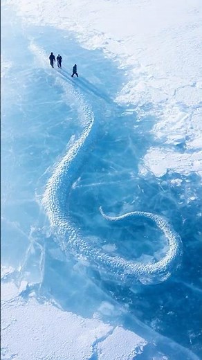 Massive Serpent-Like Creature Found Frozen Solid in Antarctic Ice Sheet