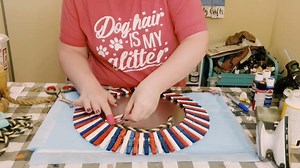 DIY Patriotic clothespin wreath ❤️🤍💙 | Windy City Crafts