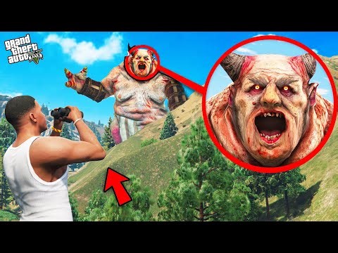 GTA 5 : I Found A Scary Monster In Los Santos GTA 5 !